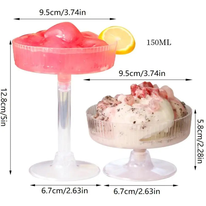 Detachable Champagne Tower Cups – Reusable Plastic Martini Champagne Tower Cups Qme