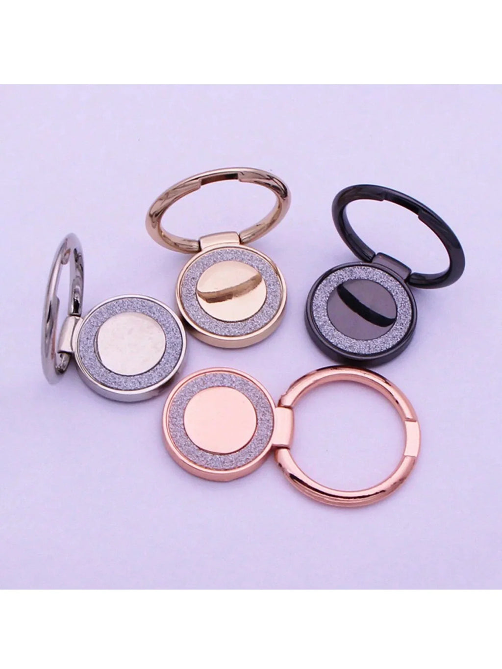 Zinc Alloy Foldable Phone Ring Holder – 360° Rotating Stand Phone Ring Holder Qme