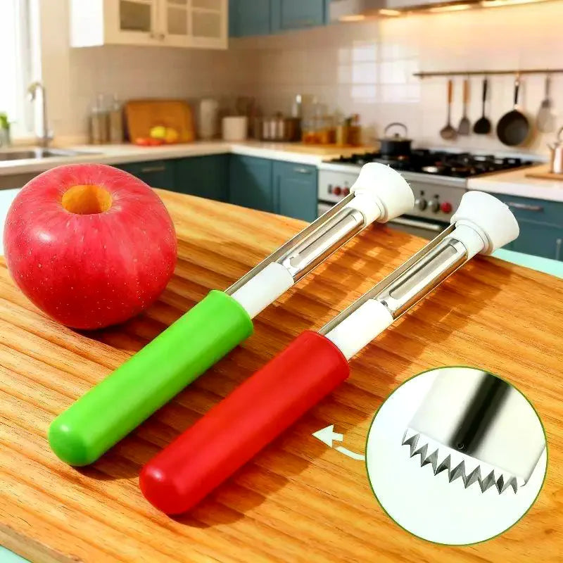 Stainless Steel Rust-Proof Fruit Peeler & Corer – Anti-Slip Fruit Peeler & Corer Qme