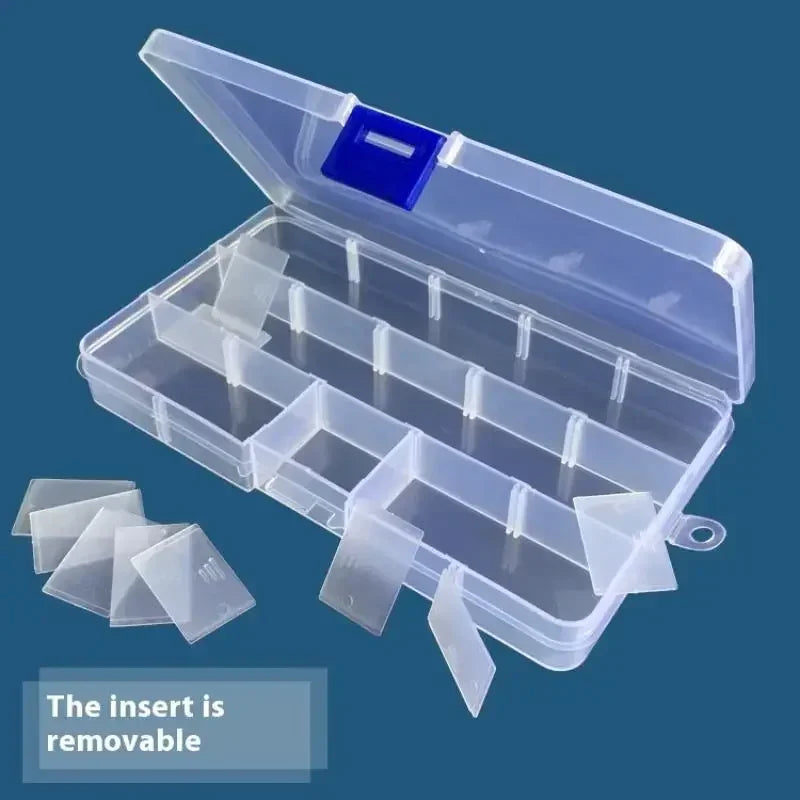 24-Grid Plastic Storage Box – Bead, Screw & Parts Organizer Parts Storage Organizer Qme