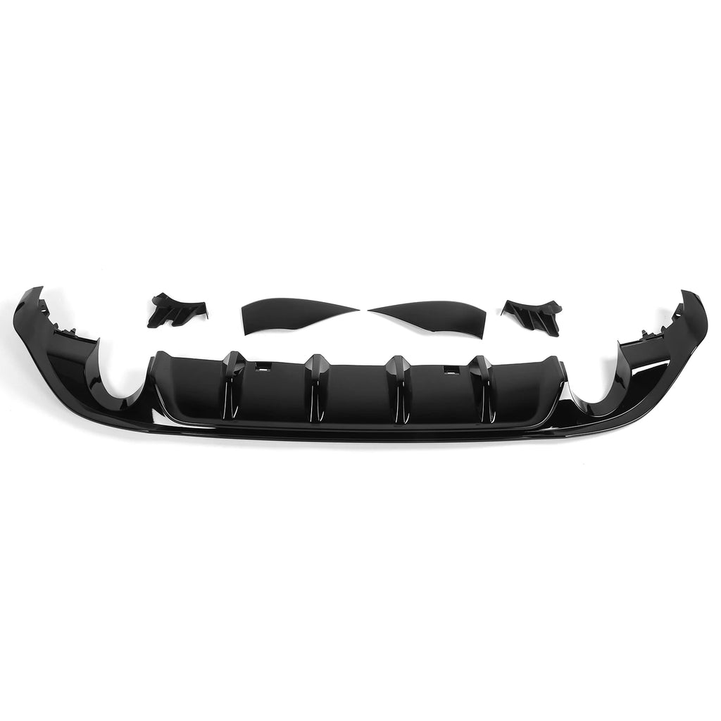 TCR Gloss Black Rear Bumper Diffuser Kit – MK7.5 2017–2020 Rear Bumper Diffuser Qst black