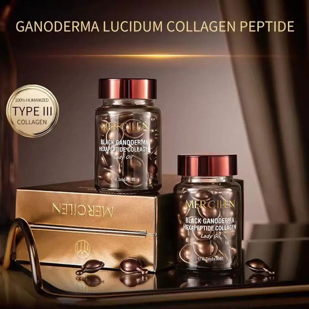 Black Ganoderma Collagen Eye Cream Hydrating Ampoules 30pc Hydrating Eye Cream Qme