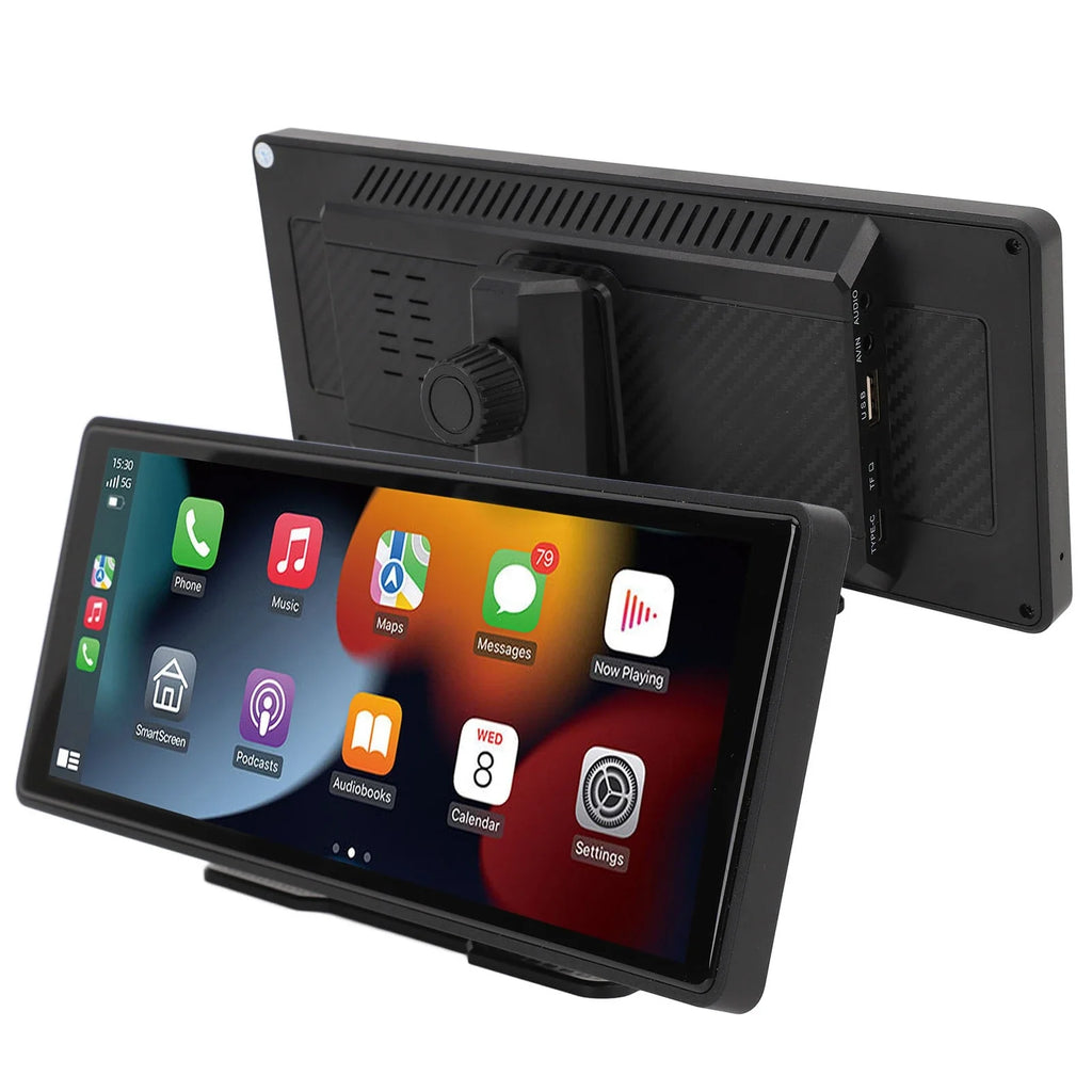 Portable 10.26" Wireless CarPlay Android Auto Car Stereo GPS Portable Car Stereo Qme