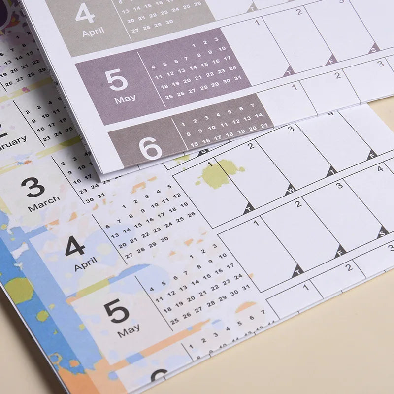 2026 Large Kawaii Wall Calendar To-Do List Planner – 7 Colors Wall Calendar Planner Qme