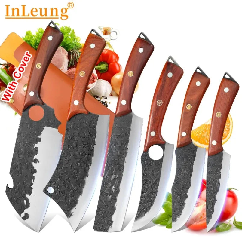 InLeung Stainless Steel Chef & Boning Knife | Sharp Kitchen Blade Kitchen Knife Qst