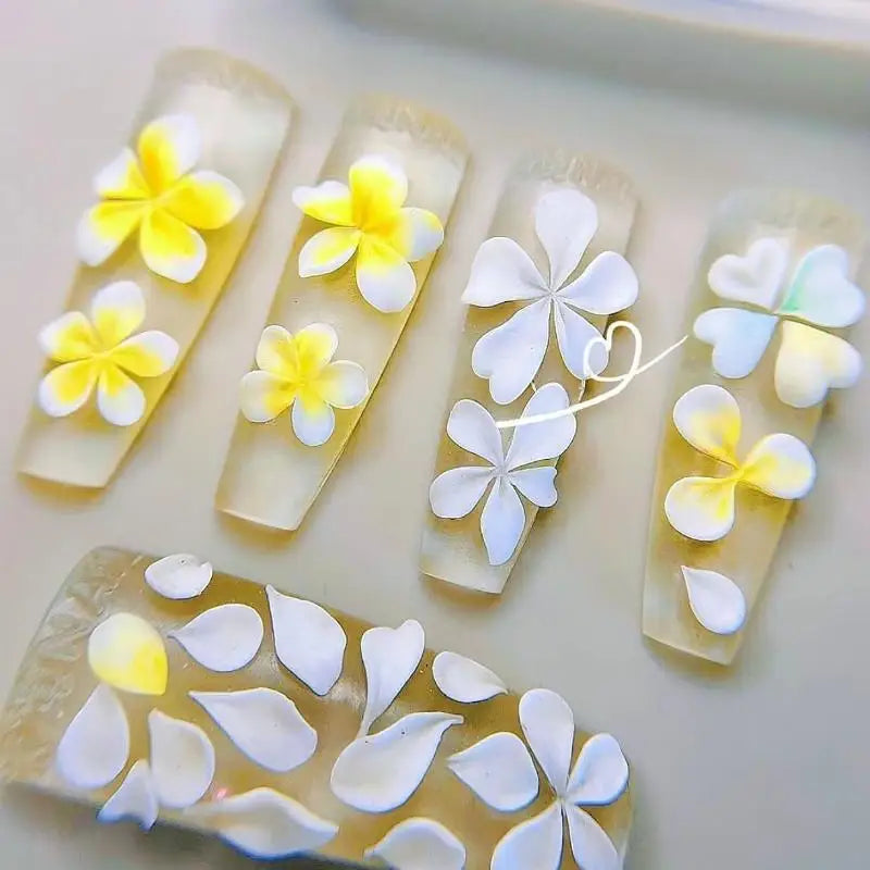 3D Silicone Flower Nail Art Mold – DIY Transparent Template Nail Art Mold Qme