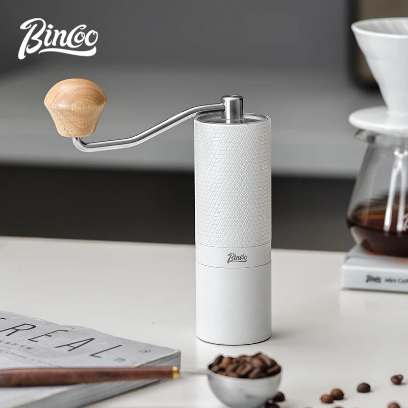 BINCOO SM15 Manual Coffee Grinder – Adjustable Burr Mill Manual Coffee Grinder Qst