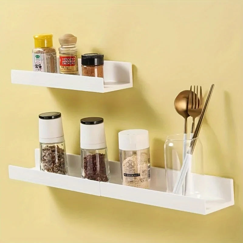 Expandable Floating Shelves for Bathroom & Kitchen Storage Floating Wall Shelf Qme