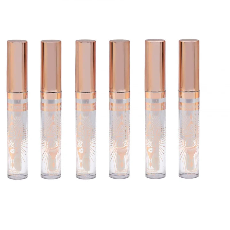 IMAN OF NOBLE 6-Piece Lip Oil Set – Moisturizing Clear Lip Gloss Lip Oil Set Qst