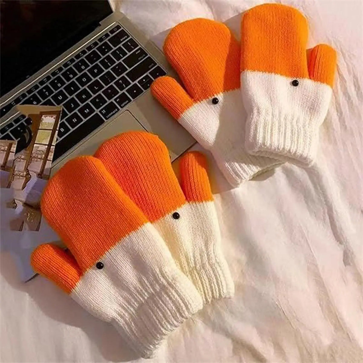 Cute Animal Mittens Warm Lining Cotton Winter Gloves Animal Winter Mittens Qme