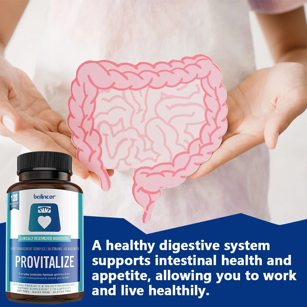Provitalize Probiotic Capsules – Moringa, Gut & Immune Support Probiotic Supplement Qst