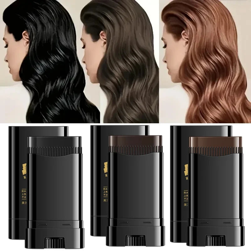 Waterproof Hair Dye Stick – Instant Gray Coverage, All Day Hair Dye Stick Qme