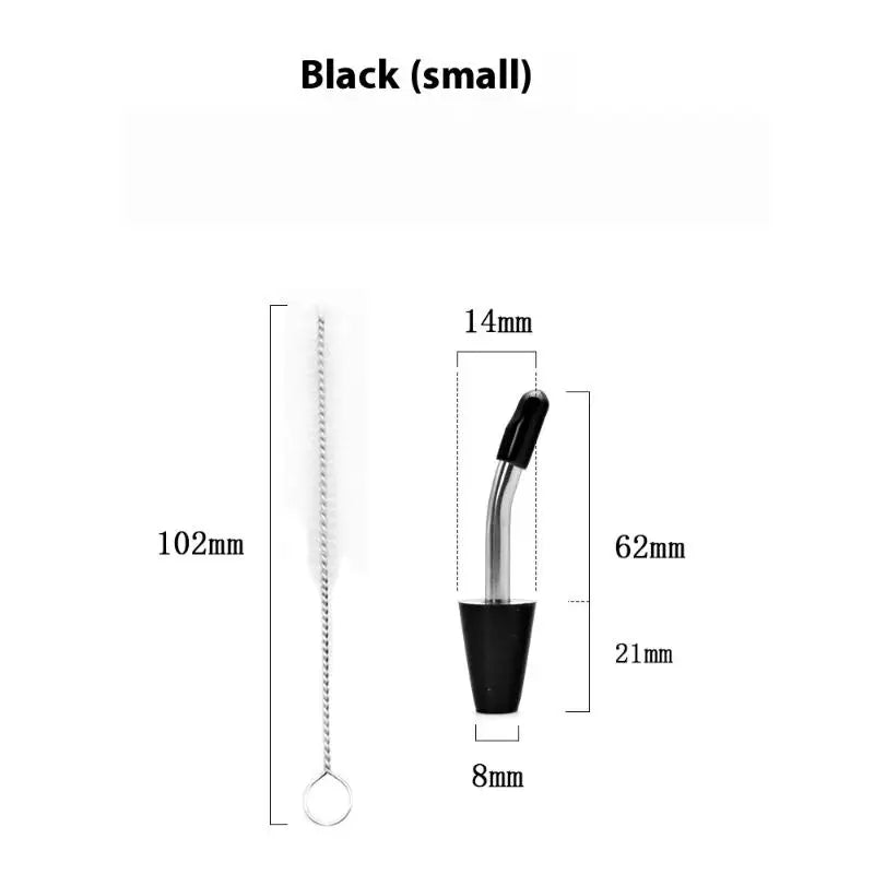 Stainless Steel Kettle Extension Nozzle – Hiking & Camping Kettle Spout Nozzle Qme S Black