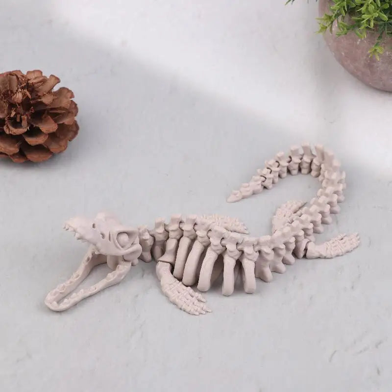Dinosaur Skeleton Aquarium Decoration | Realistic Fish Tank Ornament Aquarium Ornament Qme A1