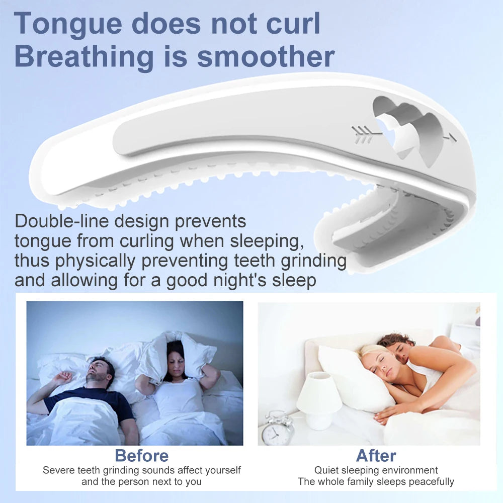 Adjustable Silicone Mouth Guard – Anti-Snoring & Teeth Guard Oral Night Guard Qst