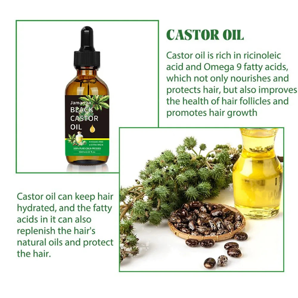 YOUNGCOME Organic Black Castor Oil – Hair & Skin 60ml Hair & Body Oil Qst
