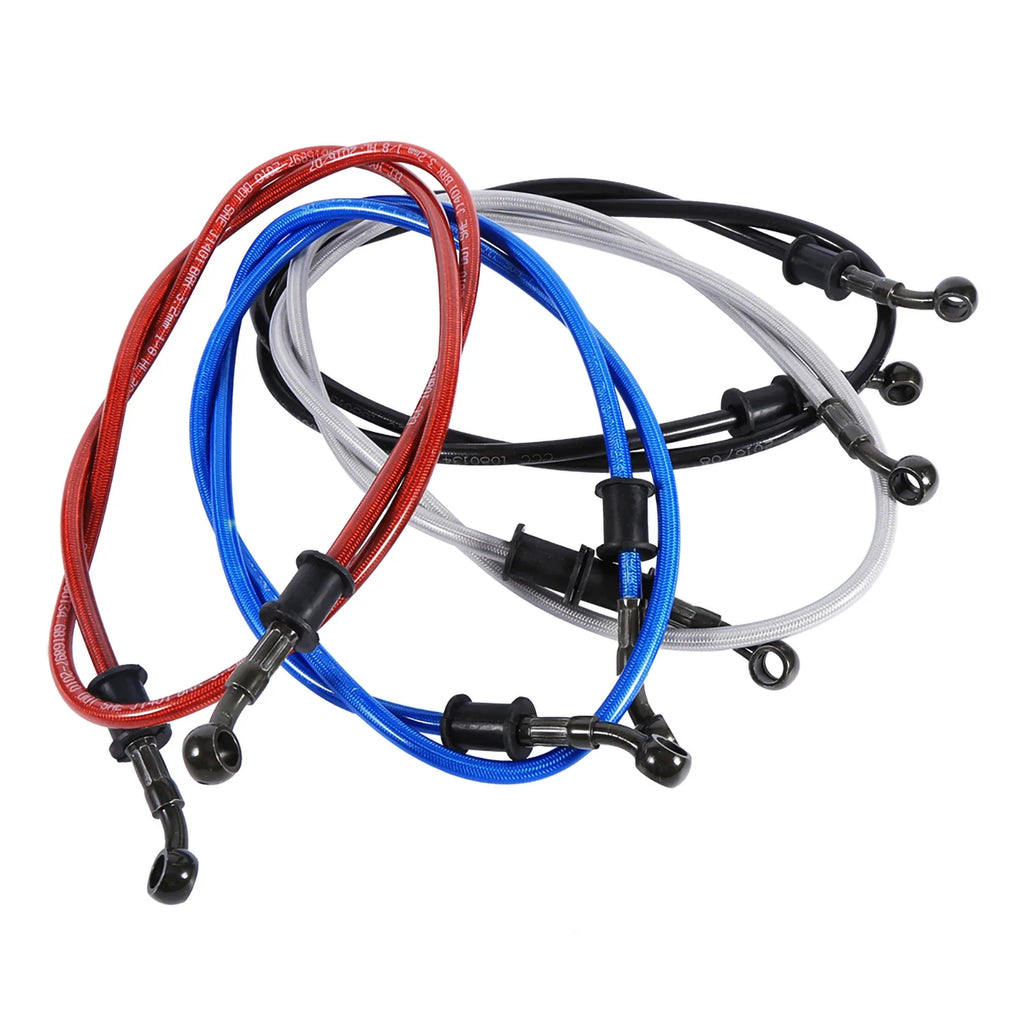 Motorcycle Braided Steel Brake Hose Line – 14 Colors Motorcycle Brake Hose Qme