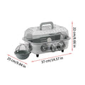 Dwarf Hamster Cage 2-Layer Transparent Habitat with Tunnel Small Animal Cage Qme Gray China Mainland