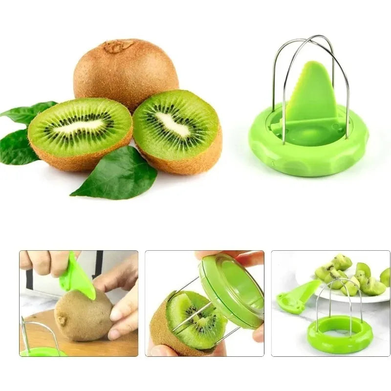 Stainless Steel Kiwi Peeler & Fruit Splitting Tool – 3 Colors Fruit Peeler Tool Qme