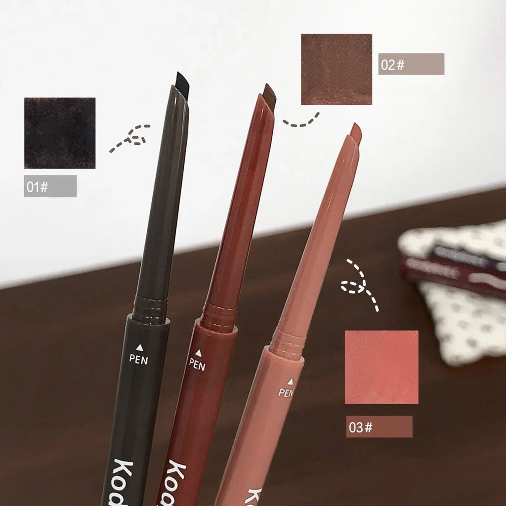 Qme Curved Gel Eyeliner Pen – Waterproof Ultra-Fine Tip Gel Eyeliner Pen Qme
