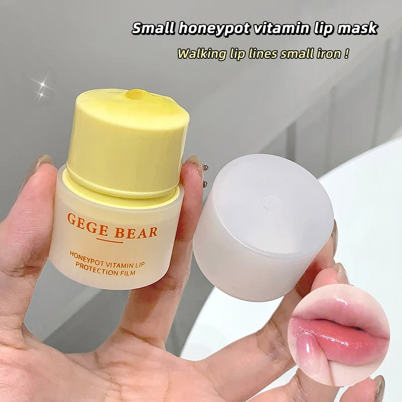 Gege Bear Honey Pot Vitamin Lip Mask – Moisturizing Lip Balm Vitamin Lip Mask Qme