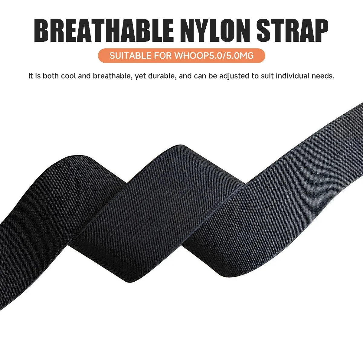 Woven Nylon Band for Whoop 5.0 – Elastic Sports Strap Watch Band Strap Qme