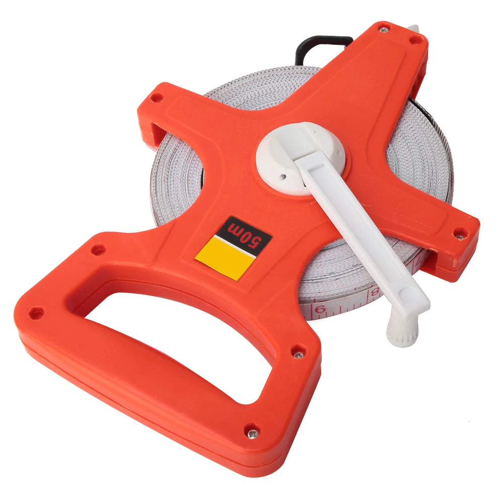 50m Open Reel Tape Measure – ABS Plastic Measuring Ruler Tool Open Reel Tape Measure Qst