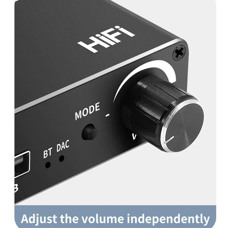 Bluetooth 5.0 DAC Converter – Optical Coaxial to RCA & 3.5mm AUX Audio DAC Converter Qme
