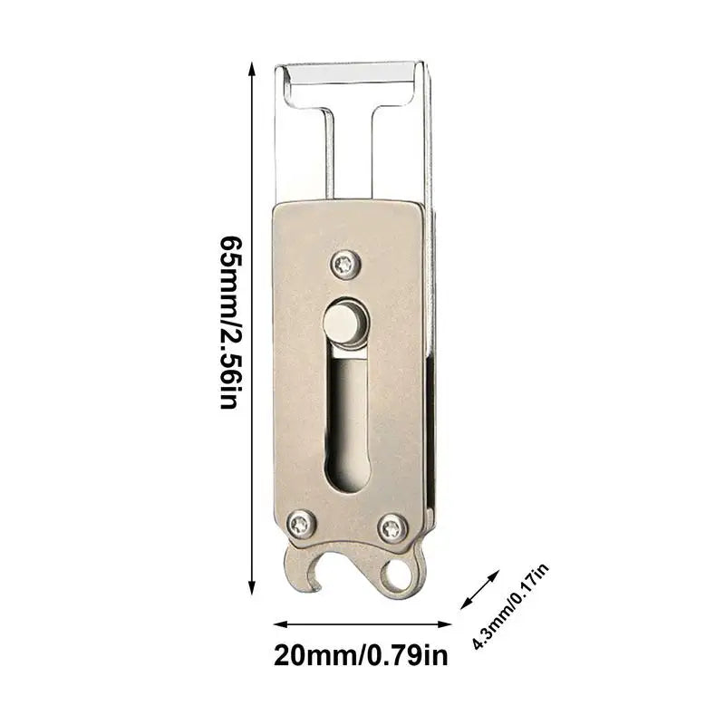Titanium Alloy Bottle Opener Keychain Pocket Multi-Tool Keychain Bottle Opener Qme