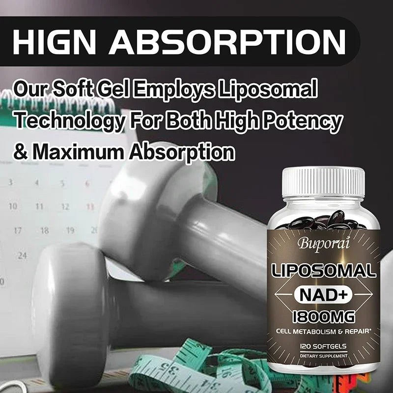 Liposomal NAD Supplement 1800mg – Cellular Health & Stamina NAD Supplement Qst