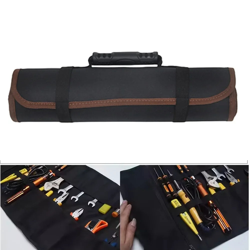 Portable Roll-Up Tool Bag | Durable Oxford Fabric Organizer Roll-Up Tool Bag Qme