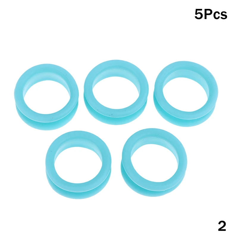 5-Pack Silicone Scissor Finger Ring Inserts for Hair Shears Scissor Ring Inserts Qst 2