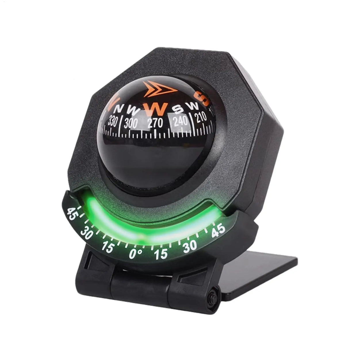 Foldable Ball Compass with Inclinometer | 180° Adjustable Navigation Compass Qme