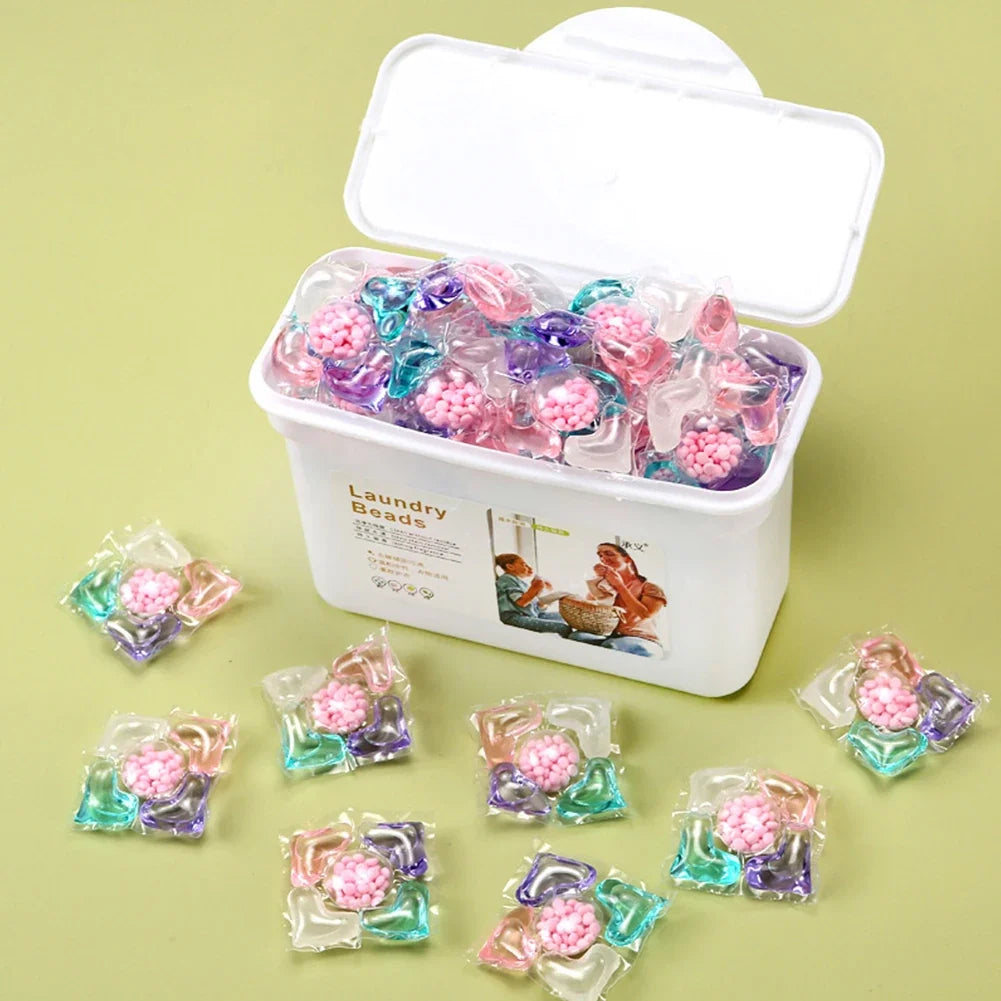 50-Pack 5-in-1 Laundry Detergent Liquid Capsule Pods Laundry Detergent Pods Qme