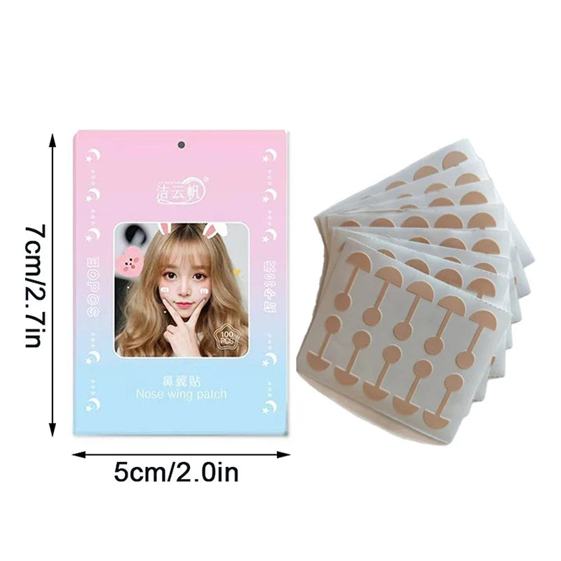 Invisible Nose Wing Slimming Strips – Contouring Patches 50/100 Nose Contouring Strips Qme