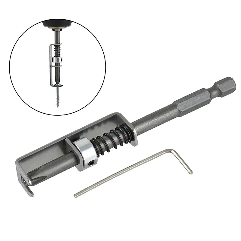 Spring-Loaded Screw Holder Bit | Anti-Drop Screwdriver Tool Screwdriver Bit Qme
