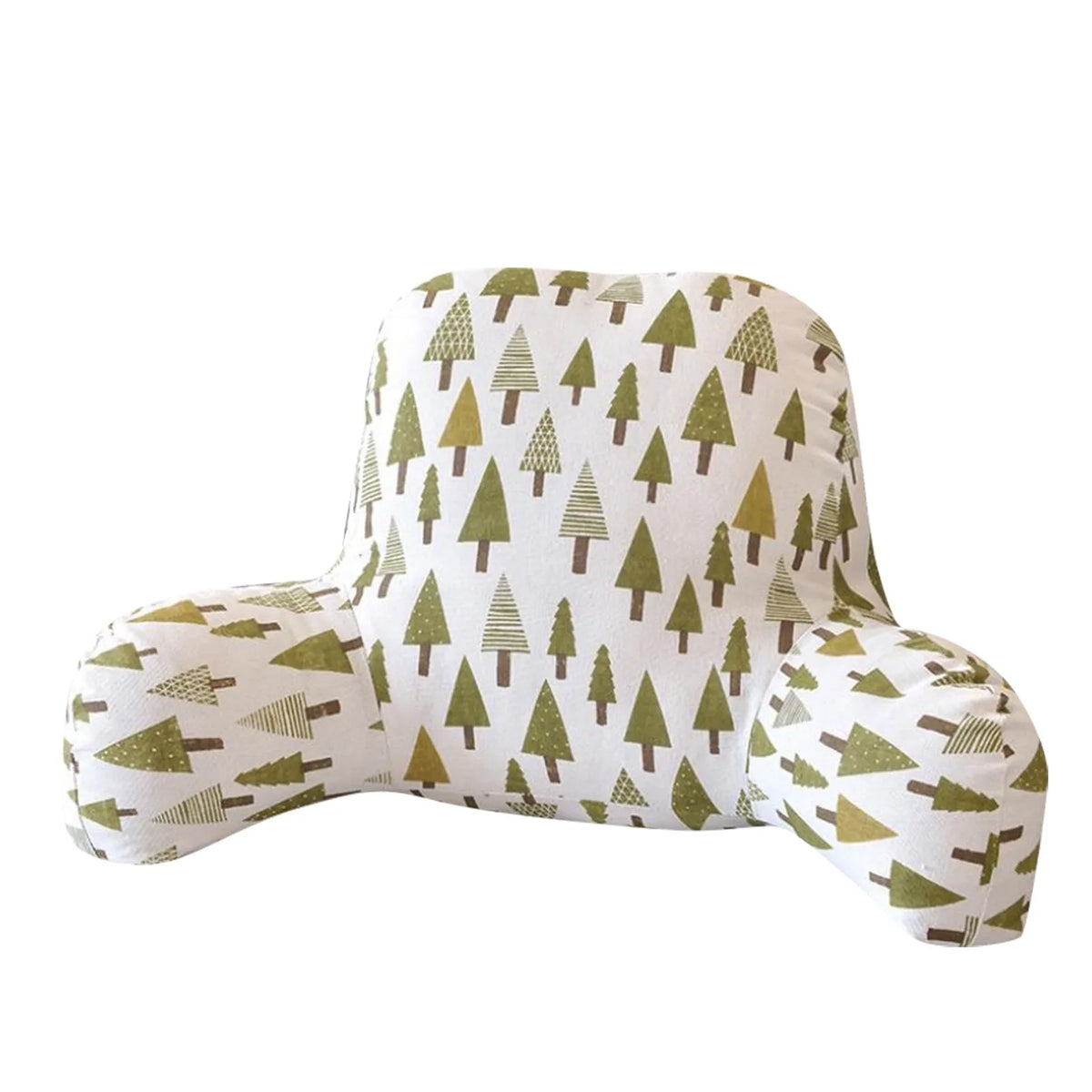 Printed Back Cushion with Arm Rest – Lumbar & Reading Support Back Support Cushion Qme