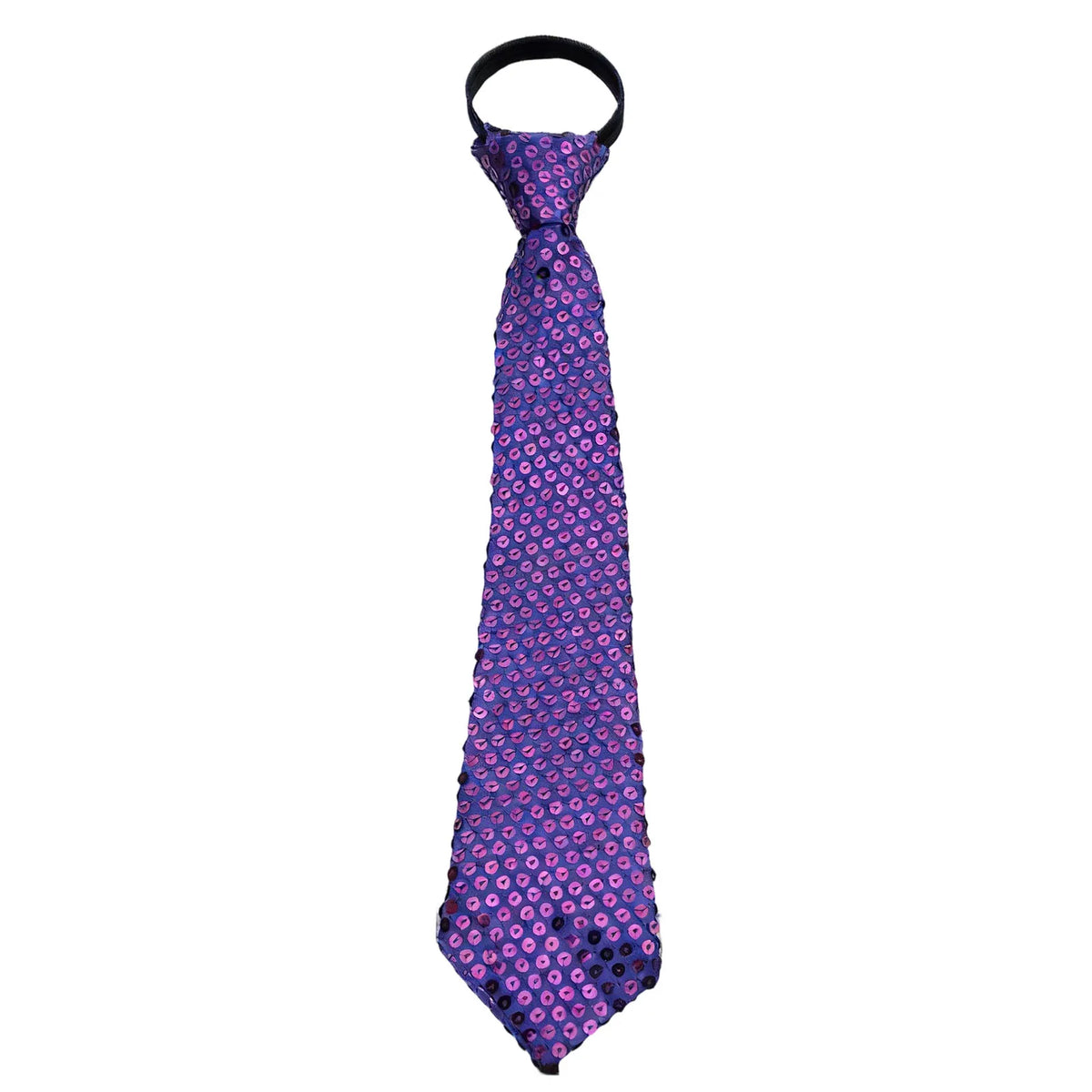 Shiny Sequin Necktie – Glitter Stage & Prom Tie Men Women Sequin Necktie Qme Purple