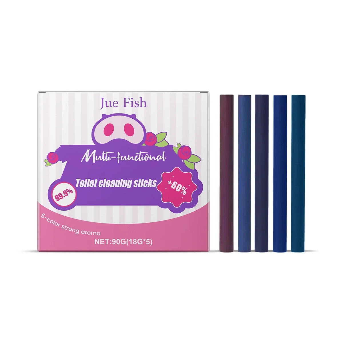 Multifunctional Toilet Cleaning Sticks – 5 or 8 Pack Toilet Cleaning Sticks Qme 90g