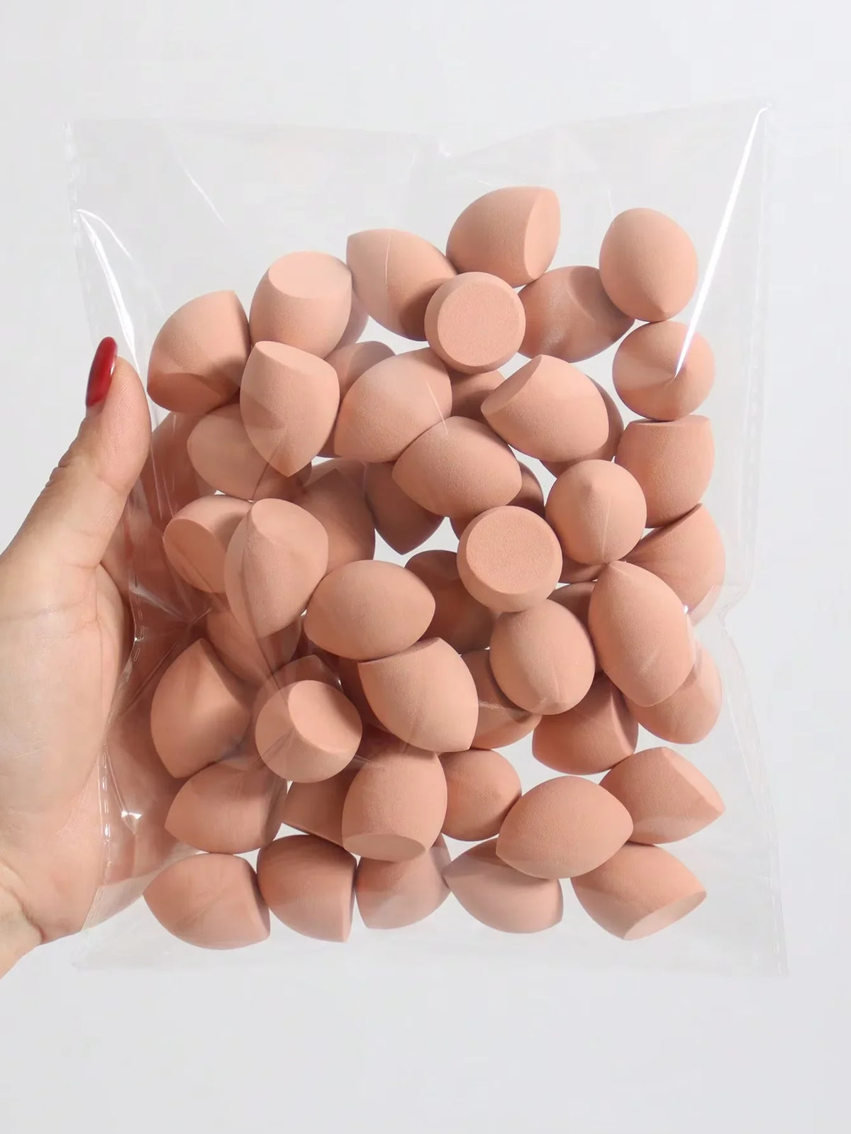 Mini Makeup Blending Sponge 50 Pcs – Dry & Wet Dual Use Makeup Blending Sponge Qme