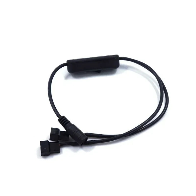 12V DC to 4-Pin CPU Fan Power Adapter Cable | OFC Wire Fan Power Adapter Cable Qme