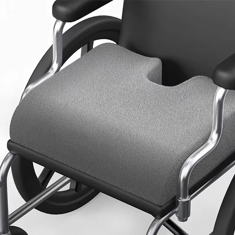 Wheelchair Seat Cushion | Coccyx & Back Support | Qme Ergonomic Seat Cushion Qme Gray