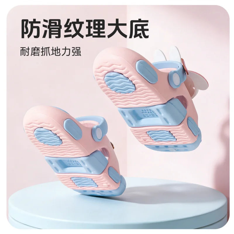 Cartoon EVA Flip-Flops | Soft-Sole Non-Slip Two-Tone Sandals EVA Flip-Flops Qme