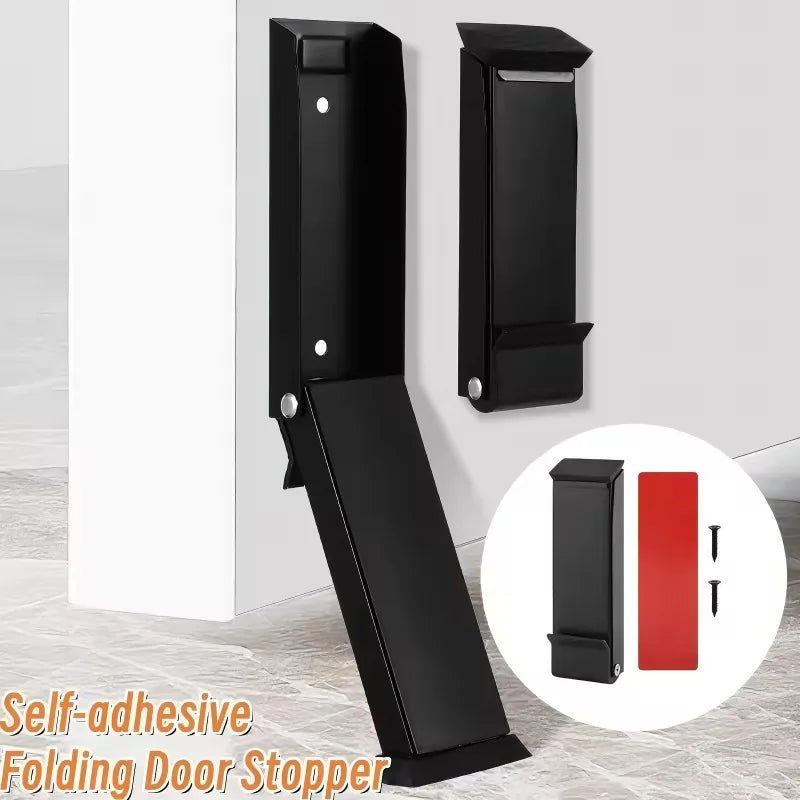 Heavy Duty Metal Door Stopper – Windproof Rubber Base Door Stopper Qme