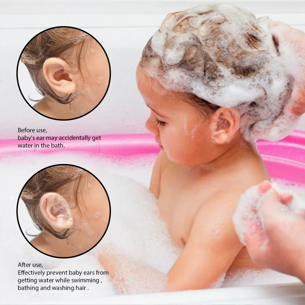 30pc Baby Waterproof Ear Stickers – Swim & Shower Ear Protection Ear Protection Stickers Qst