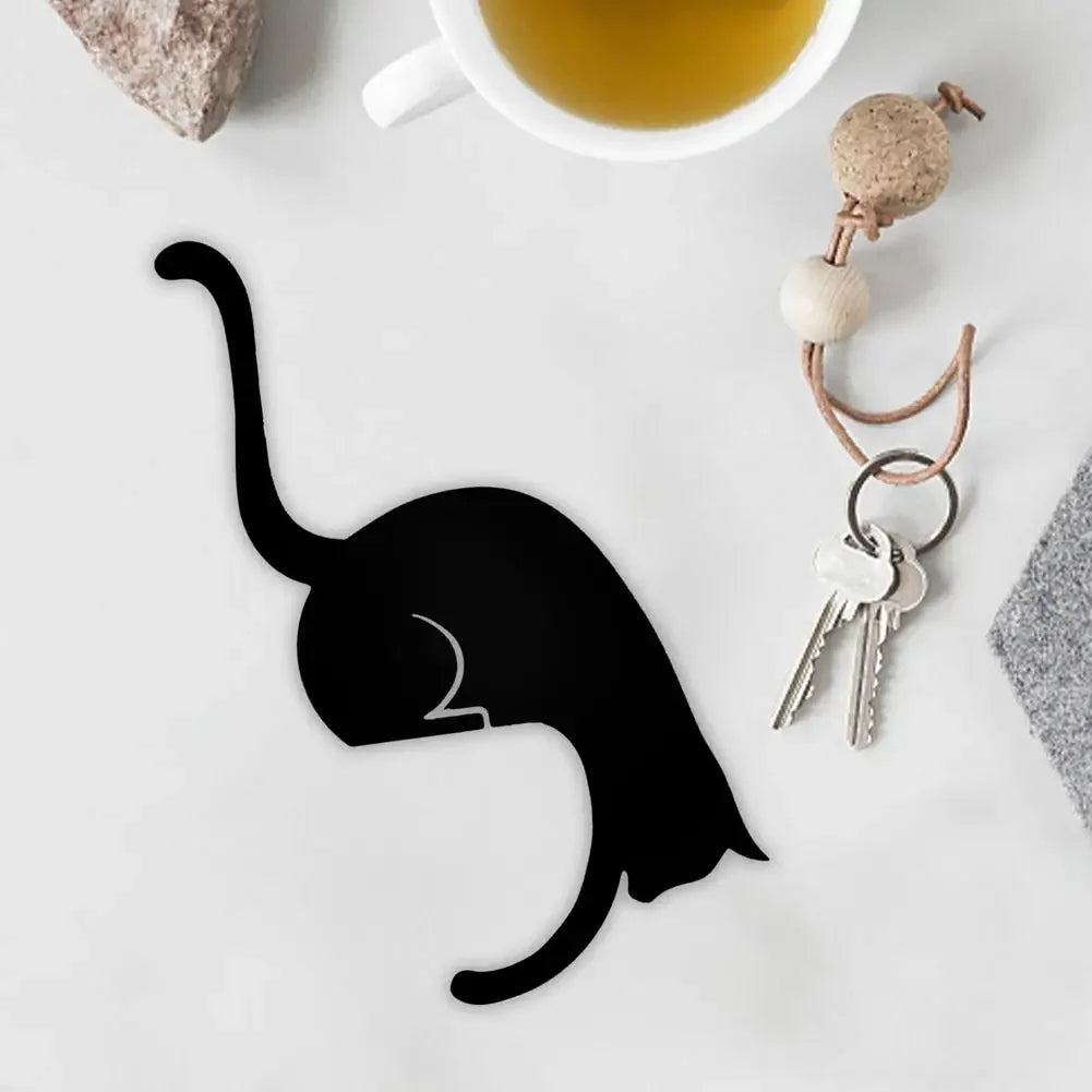 Metal Animal Wall Hook – Cat Tail & Monkey Key Hanger Decor Decorative Wall Hook Qme