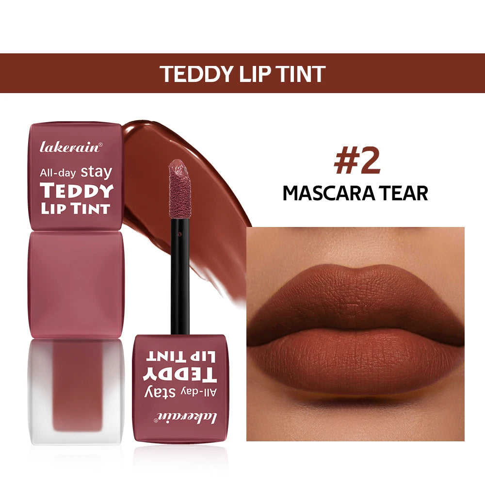 Lakerain Velvet Matte Lip Gloss – Waterproof Long-Lasting Lip Glaze Matte Lip Gloss Qst 02