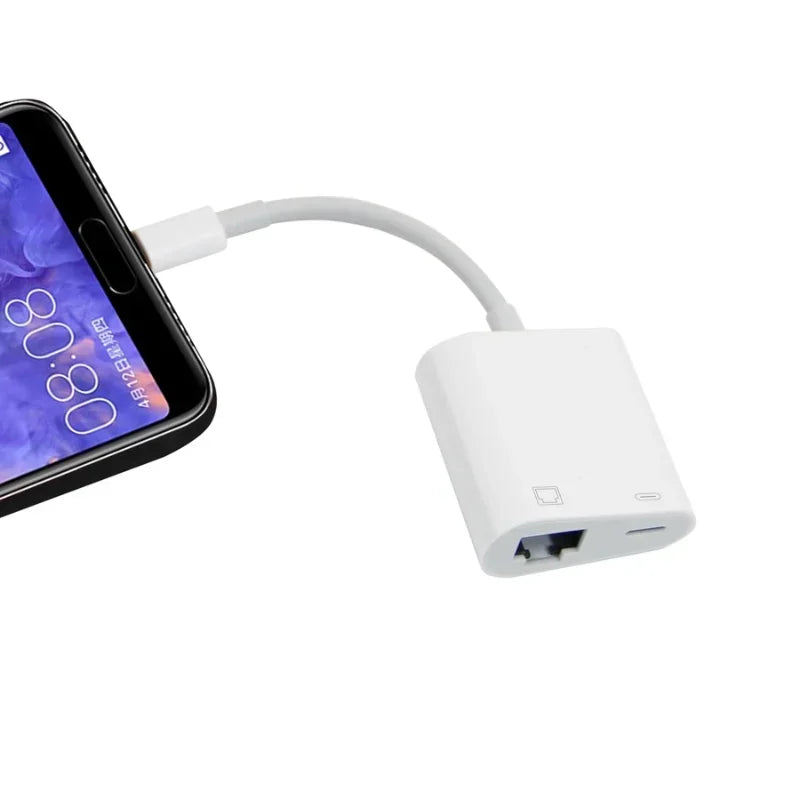 RJ45 Network Adapter Cable for Mobile Phone | Ethernet Converter Network Adapter Cable Qme
