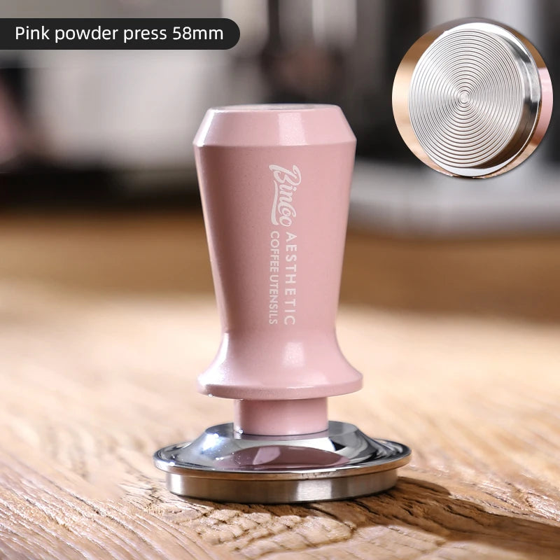 Bincoo Pink 4-Piece Espresso Tamping Mat & Jug Set 51/58mm Espresso Tamping Set Qst pink-58mm