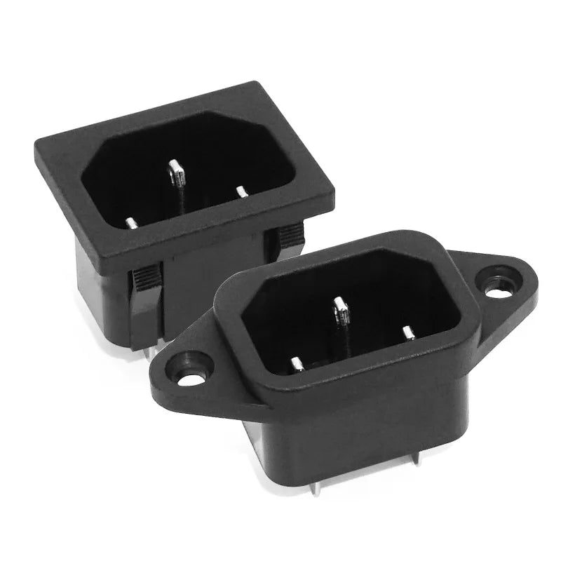 C14 IEC Cassette AC Power Socket 10-Pack | 15A 250V SS-120 AC Power Socket Qme SS-120B 3P